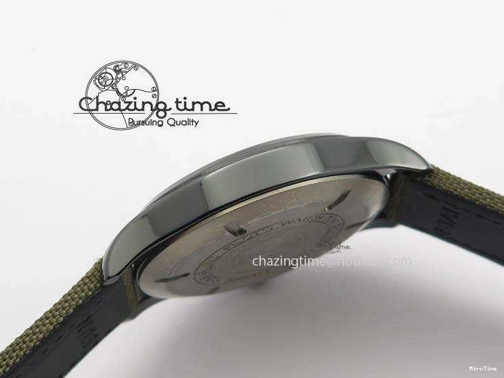 MIROTIME 0304 SunProtective MARK XVII IW324702 Real Ceramic MK Best Edition Green Dial On Green Nylon Strap A 7288